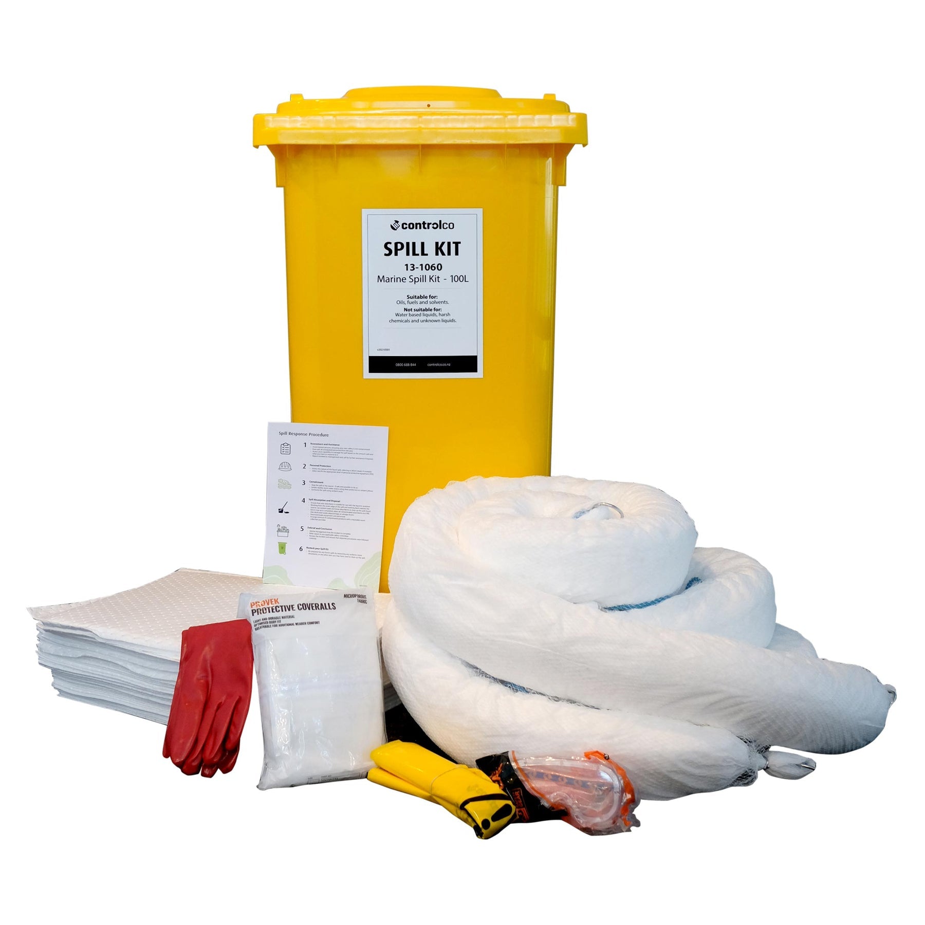 Controlco Marine Spill Kit - Hydrocarbons - 100L – Oceania Medical New ...
