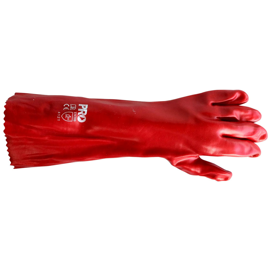 Safety Gloves - PVC (Red) 45 cm