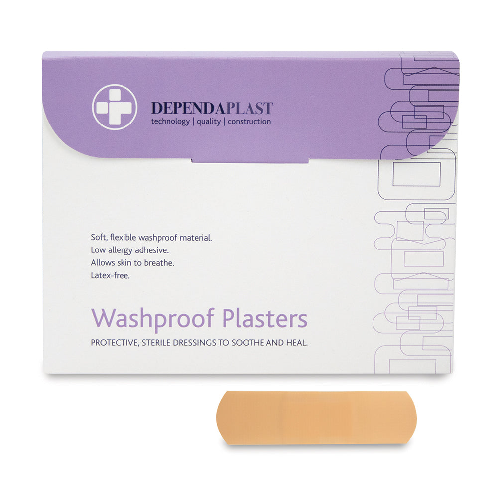 Washpoof Plastic Plasters Box 100