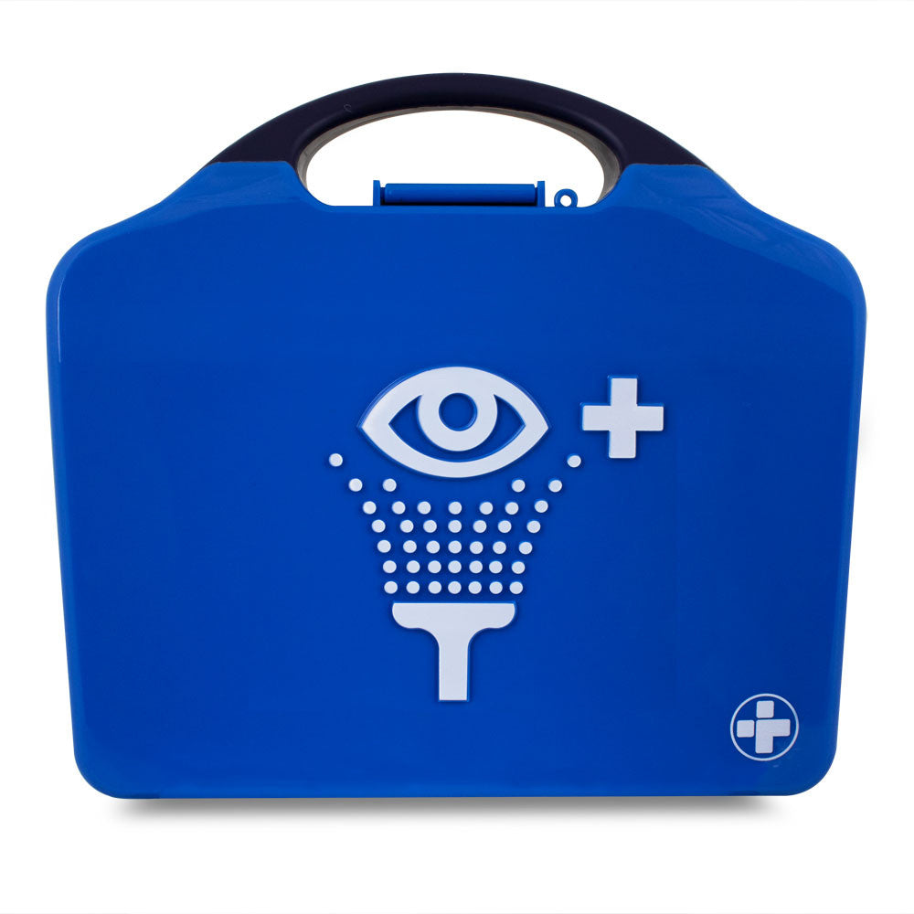 Double Eye Wash Station in Blue Aura3 Box