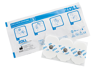 Zoll ECG Rectangular Electrodes, 3 Per Pouch (pack 10)