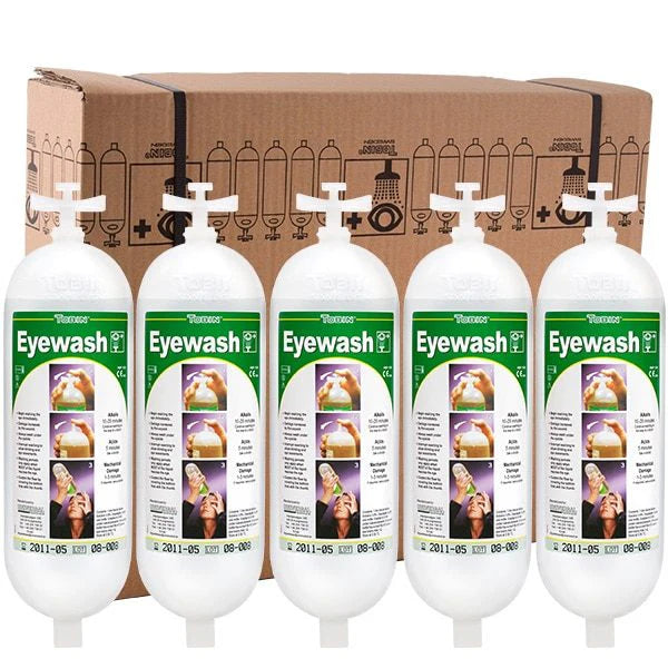 Tobin Eyewash Systems - 5 x 1L Saline Replacement