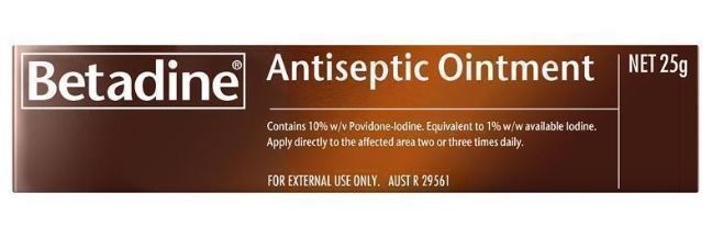 Betadine 10% Ointment 25g (Povidone Iodine)