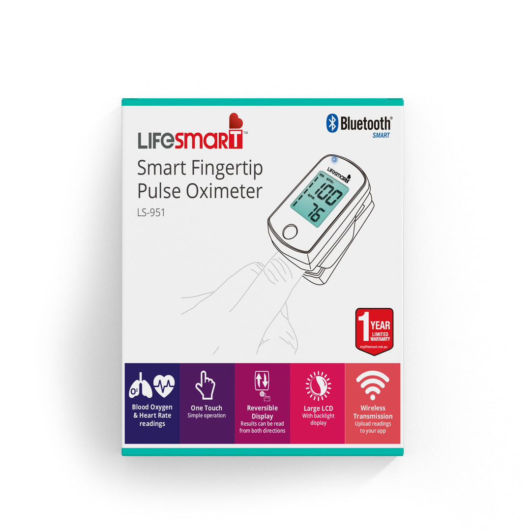 Lifesmart Bluetooth Pulse Oximeter- Black