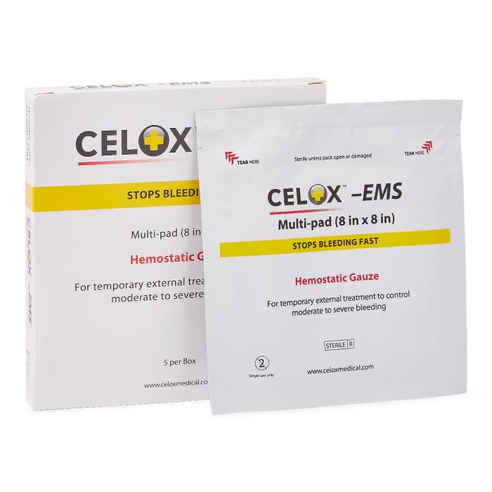 Celox EMS Blood Clotting Gauze  8" x 8"