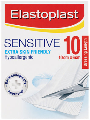 Elastoplast Sensitive Strips 6cm x 10cm 10's