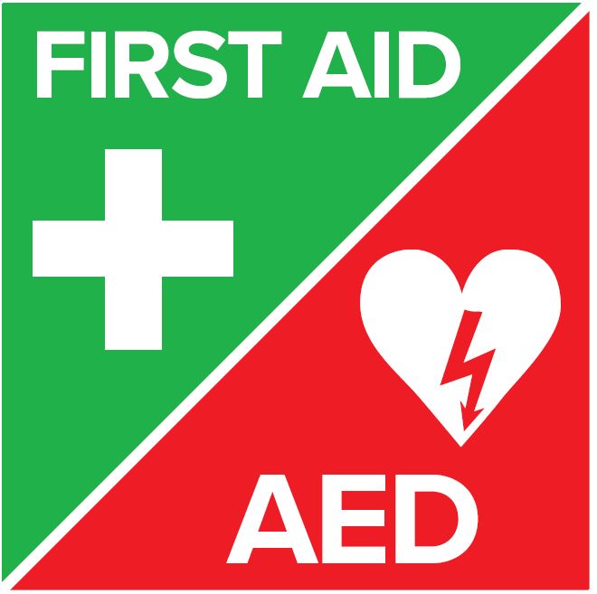 First Aid / AED Sticker