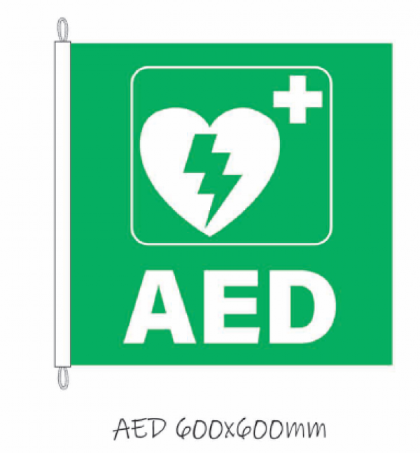 AED Flag for Ship or Yacht